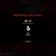 A Burn Card is being unlocked via a Duffel Bag