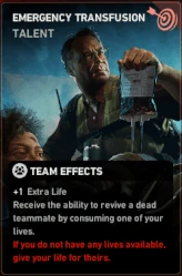 Emergency Transfusion's animated card effect