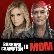 Mom is voiced by Barbara Crampton