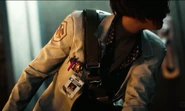 Seo-yeon during the opening cinematic showing her ID badge