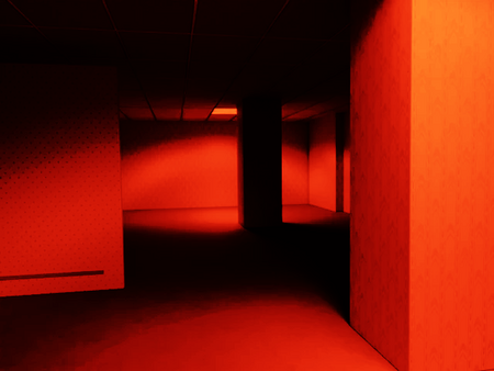 I'm lost in the backrooms level 0, and the lights are flickering like the  red room in twin peaks. Any ideas on how to get out? Some strangers noises  are being heard. 