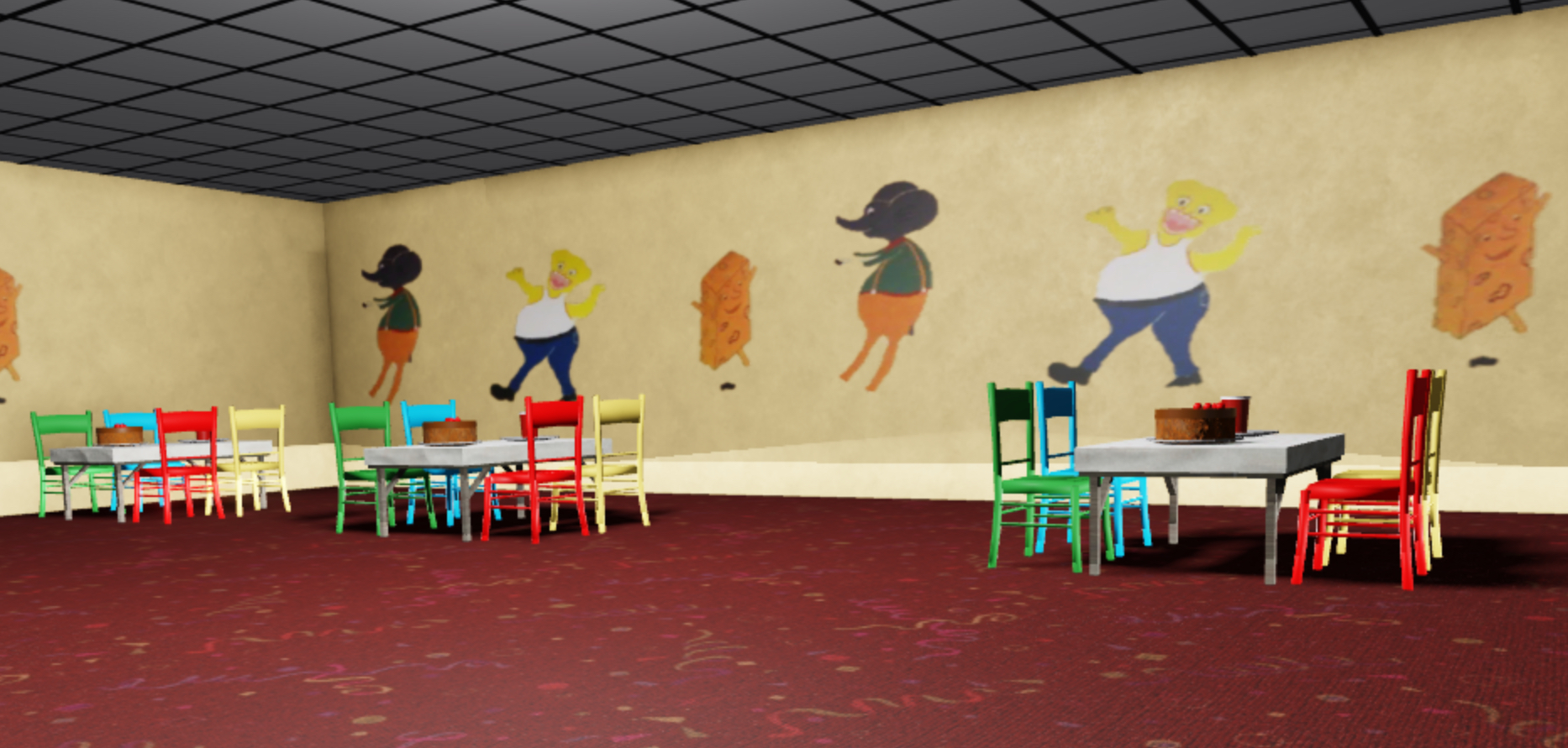 The backrooms Level fun part 2, Creds: return to render, #xyzbca #, the backrooms