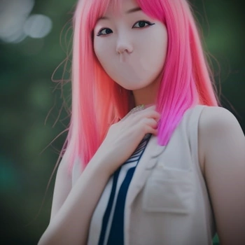 Partial Faceling young girl