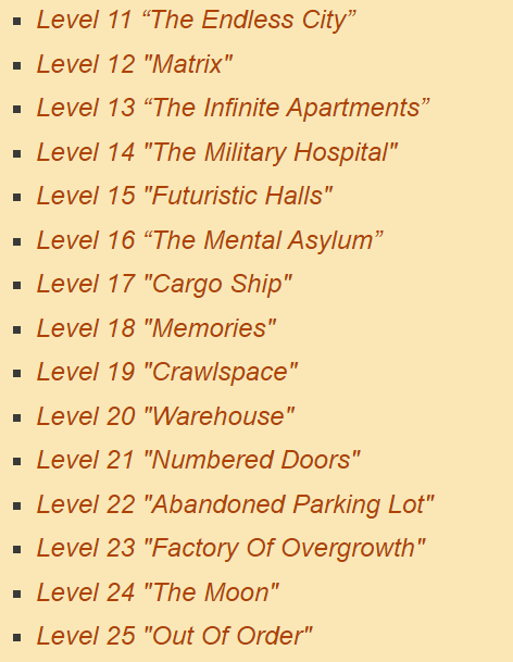 The first 13 Backrooms levels explained 