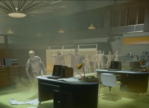 A horde of mannequins