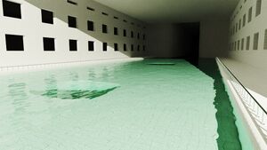 The Pool Rooms - Explained (The Backrooms Level 37), prison, swimming pool