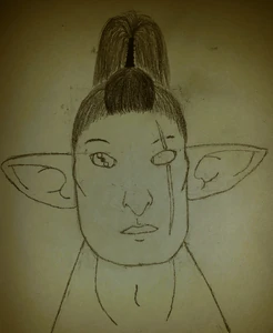 This image is a rough composite sketch of Malveillant Tuwile. Artist is unknown.