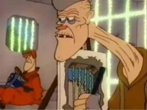 "Дедушка" Грифф Таннен, все еще находящийся в тюрьме в 2091 году.