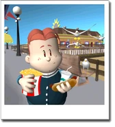 Abnergamecubecreditphoto.png (48 KB) Abner picking up snacks in the credits of the GameCube version of Backyard Baseball.