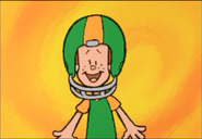 Pete's touchdown celebration in Backyard Football 2004.