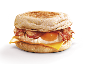 Bacon egg cheese muffin