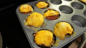 Cheese and bacon in tins 2