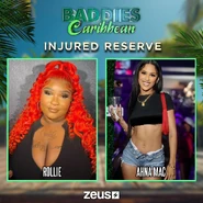 Baddies Caribbean "injured reserved"