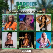 Baddies Caribbean replacements