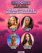 Baddies Africa celebrity guests & special appearances