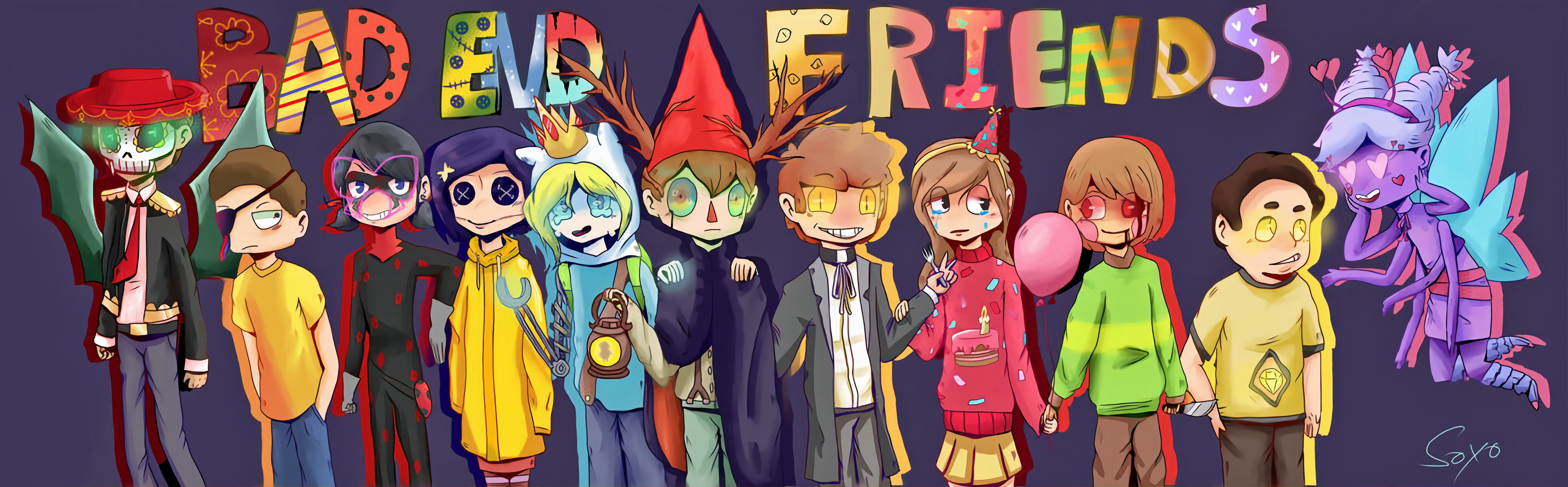 Bed end. Bad end friends фриск. bad end friends чара. неудачник линкольн bad end friends. bad end friends коралина.