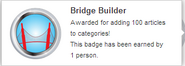 Hover text for earning "Bridge Builder"