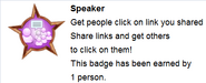 Hover text for requirements of "Speaker"