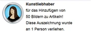 Hovertext für Verleihung von "Kunstliebhaber"