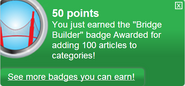 Earning the "Bridge Builder" badge