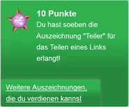 Erhalten des Badges "Teiler"