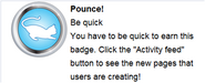 Hover text for requirements of "Pounce!"