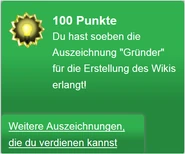 Erhalten des Badges "Gründer"