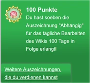 Abhängig (erhalten).png (68 KB) Erhalten des Badges "Abhängig"
