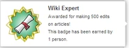 Wiki Expert (earned hover).png (16 KB) Hover text for earning "Wiki Expert"
