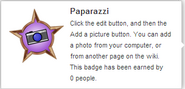 Hover text for requirements of "Paparazzi"