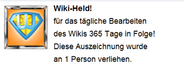 Hovertext für Verleihung von "Wiki-Held!"