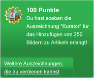 Erhalten des Badges "Kurator"