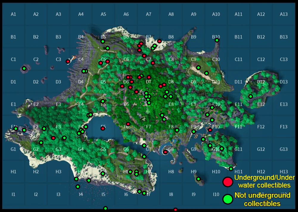 Collectibles Single Page Badorkbee Games Wiki Fandom - roblox isle 8 map. 
