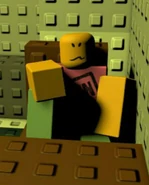 Andrew sitting in Ivans apartment in Scene 2.