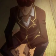 Yuuji's expression after Yuuko left with the battle challenge