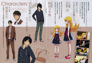 Designs for Otorimonogatari in the middle.