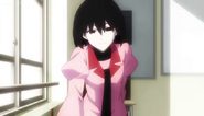 Ougi in their first meeting with Koyomi, from Owarimonogatari