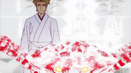 Oshino in robes.