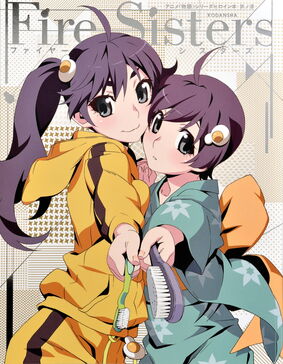 Anime Monogatari Series Heroine Book 7 Fire Sisters Bakemonogatari Wiki Fandom