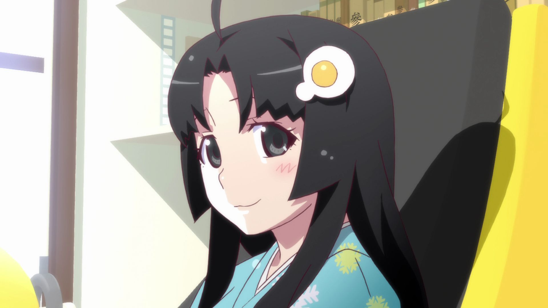 Hitagi Senjougahara Monogatari Series Desktop Anime Nisemonogatari, Anime  transparent background PNG clipart | HiClipart