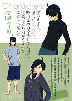 Koyomi Araragi Bakemonogatari Wiki Fandom