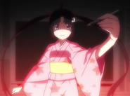 Tsukihi in Koyomimonogatari with twin tails.