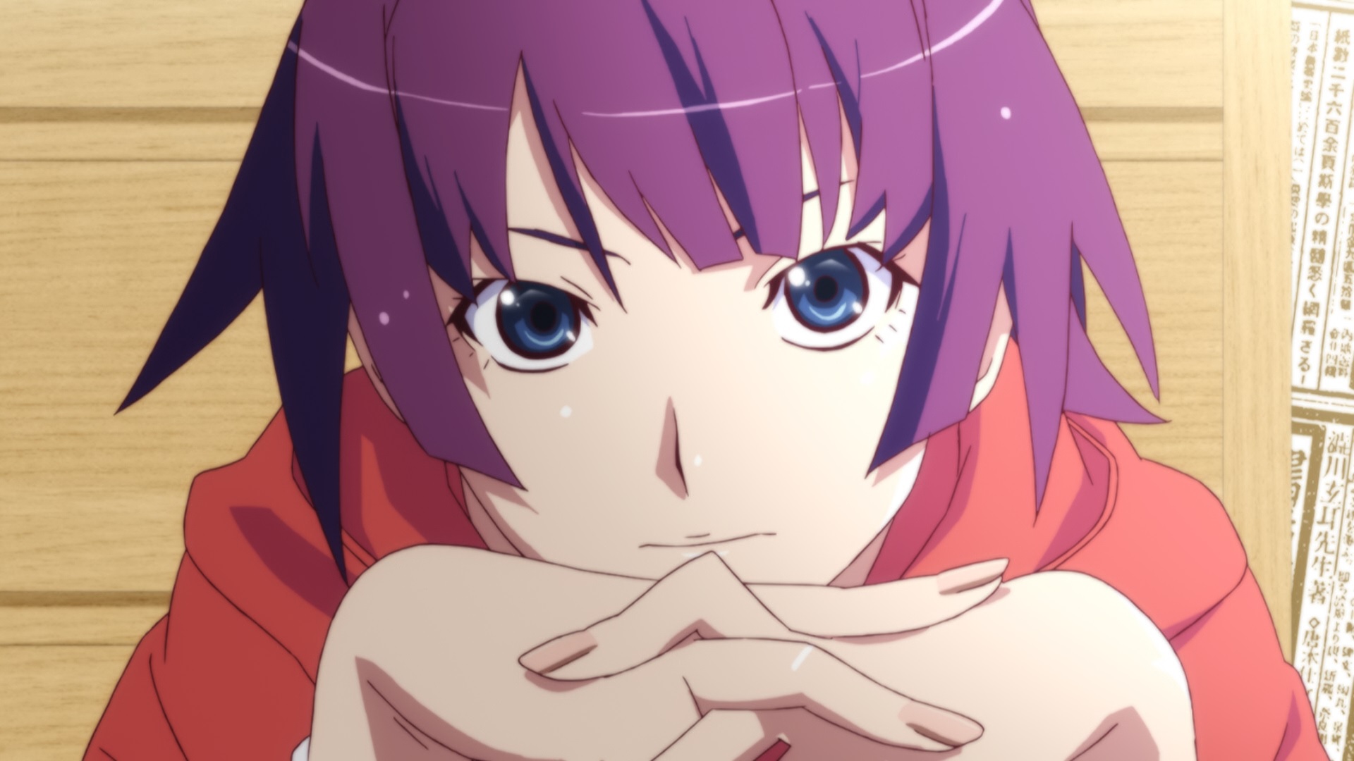 Image of Hitagi Senjougahara short hair anime