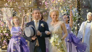 Sherlock as Best Man at John and Mary's wedding