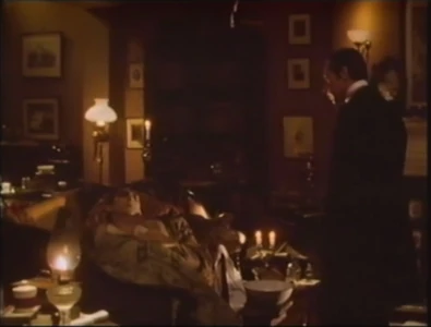 Smith visiting Sherlock Holmes at 221B Baker Street, with Dr. Watson secretly eavesdropping