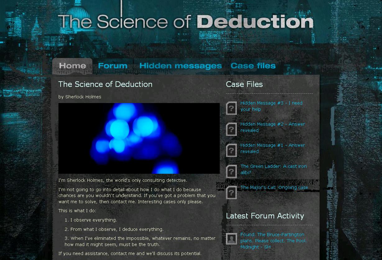 the art of deduction is real the art of deduction is real