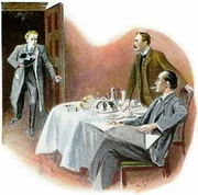 McFarlane odwiedza Holmesa i Watsona.