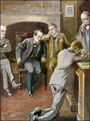 Gilchrist, confronted by Holmes, breaks down