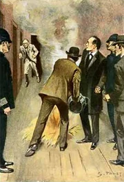 Holmes wywabia Oldacre’a z kryjówki