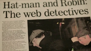 Sherlock pictured in the deerstalker for the first time